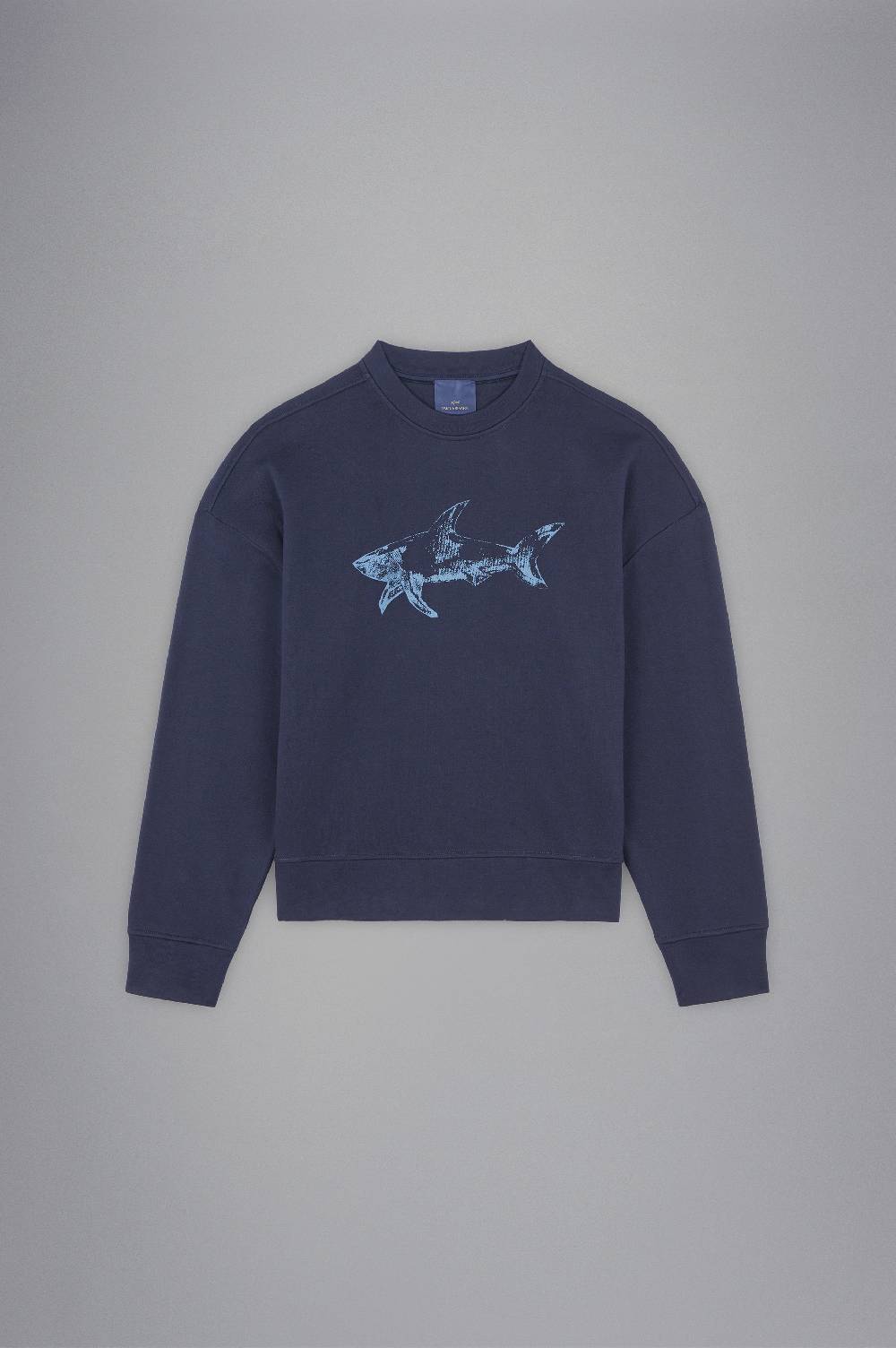 Paul & Shark Felpa in cotone Winter Fleece con stampa Paul & Shark Promozione Limitata