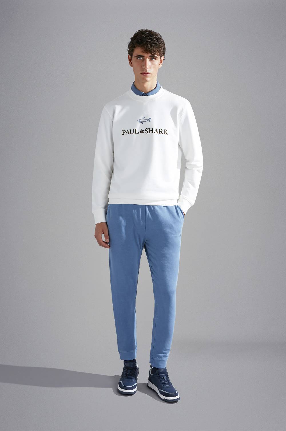 Paul & Shark Pantaloni sportivi in cotone stretch tinto capo Paul & Shark Affare Del Giorno