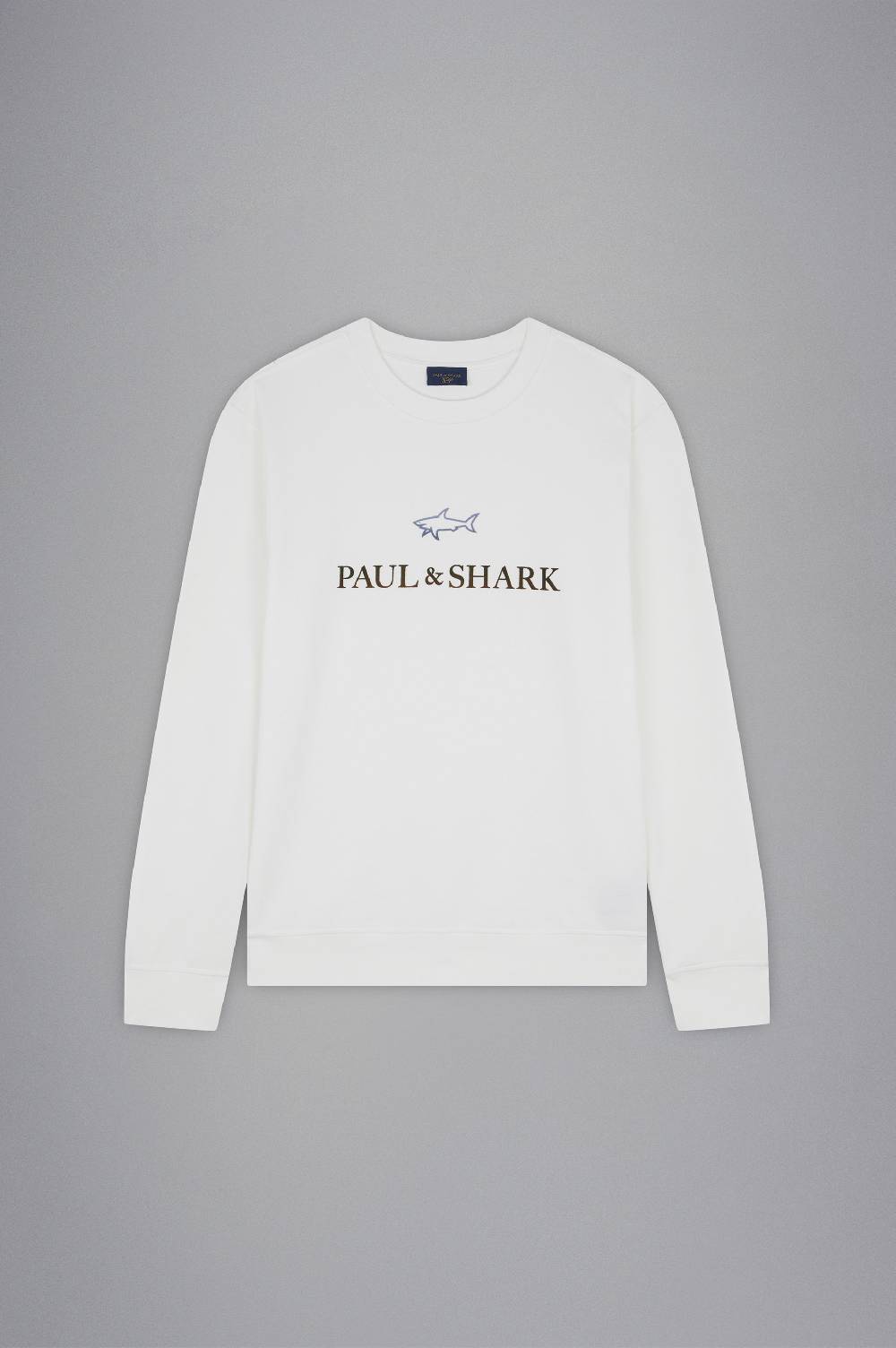 Paul & Shark Felpa in cotone con stampe Paul & Shark Prezzo Ridotto