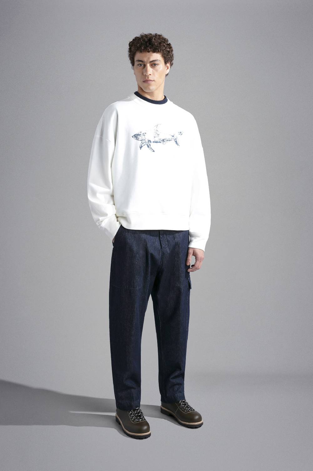 Paul & Shark Pantalone cargo in denim Paul & Shark Vendita Calda