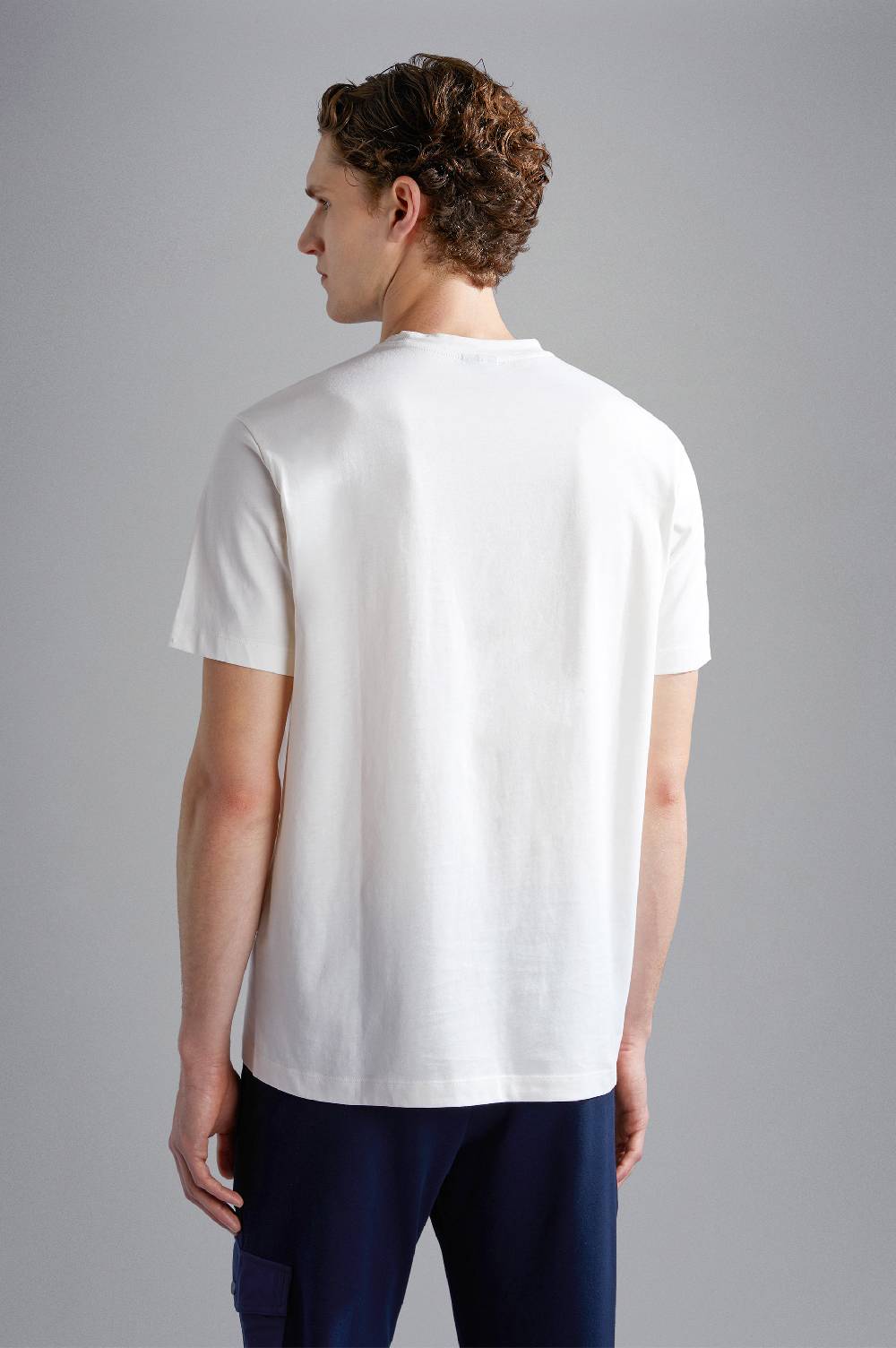 Paul & Shark T-shirt in cotone con stampa spray Paul & Shark Sconto