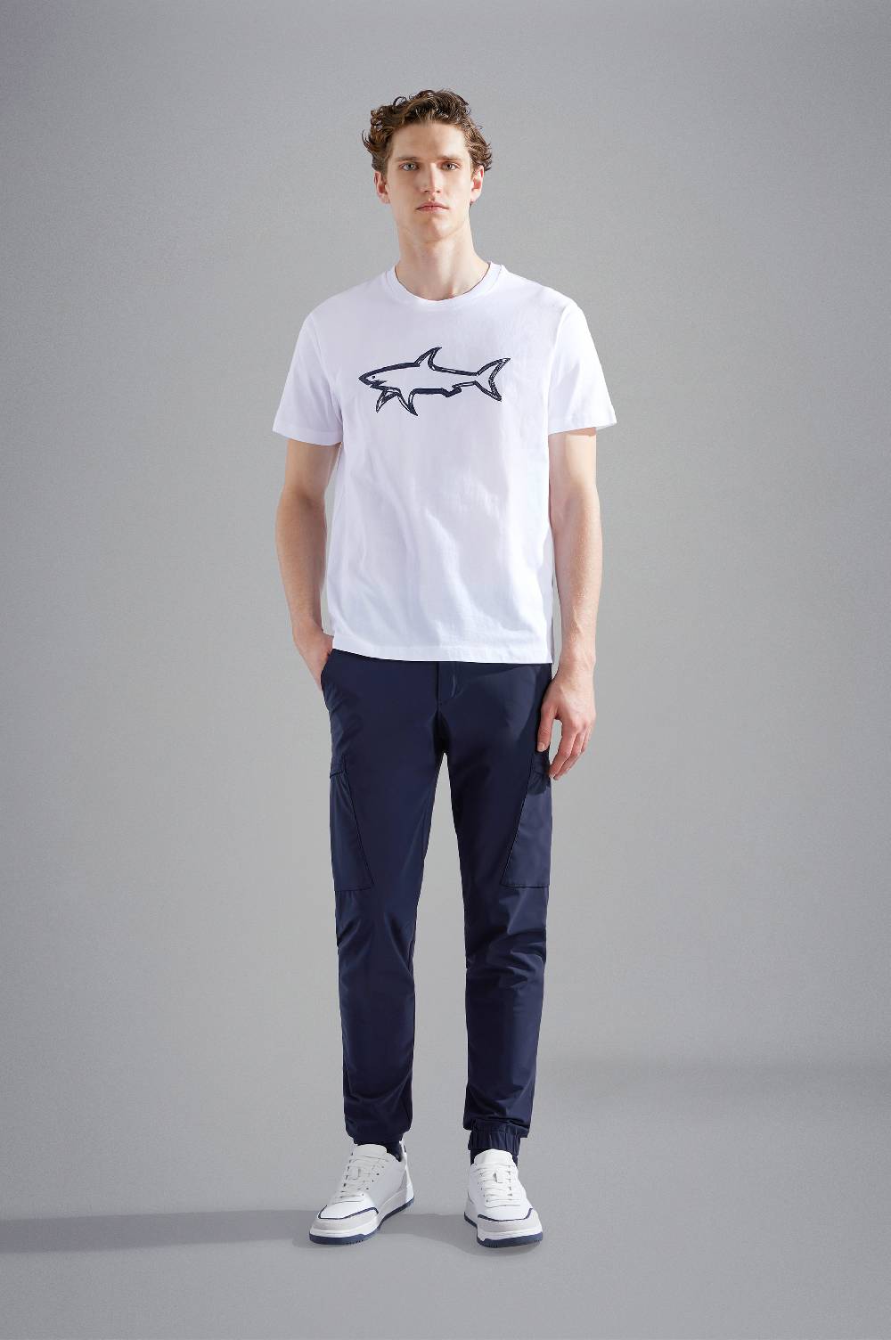 Paul & Shark T-shirt in cotone con stampa Paul & Shark Saldi