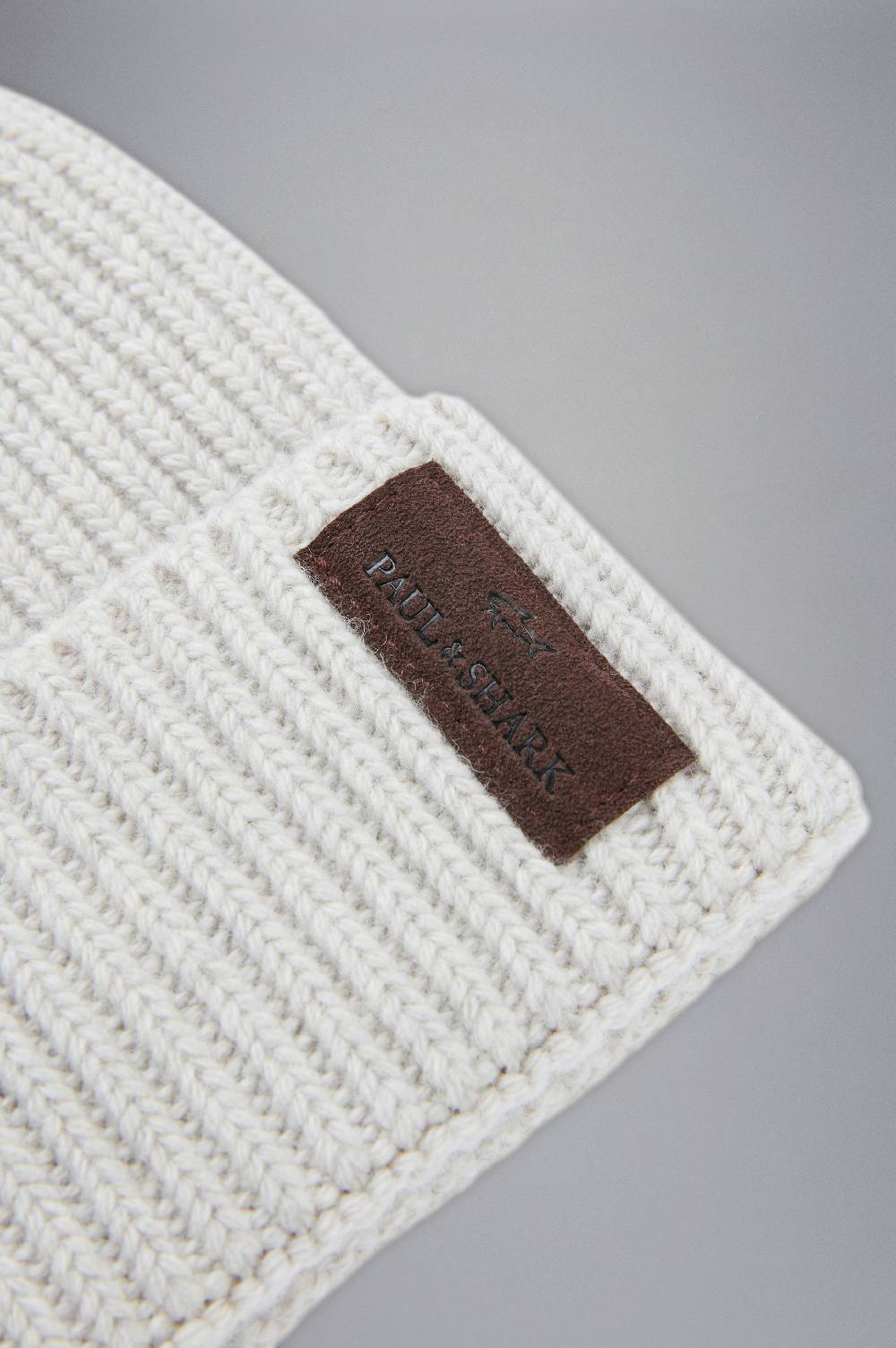 Paul & Shark Berretto Re-Wool con stemma in pelle Paul & Shark Nuova