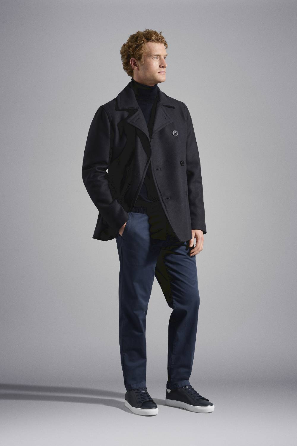 Paul & Shark Cappotto doppio petto in lana Paul & Shark Super sconto