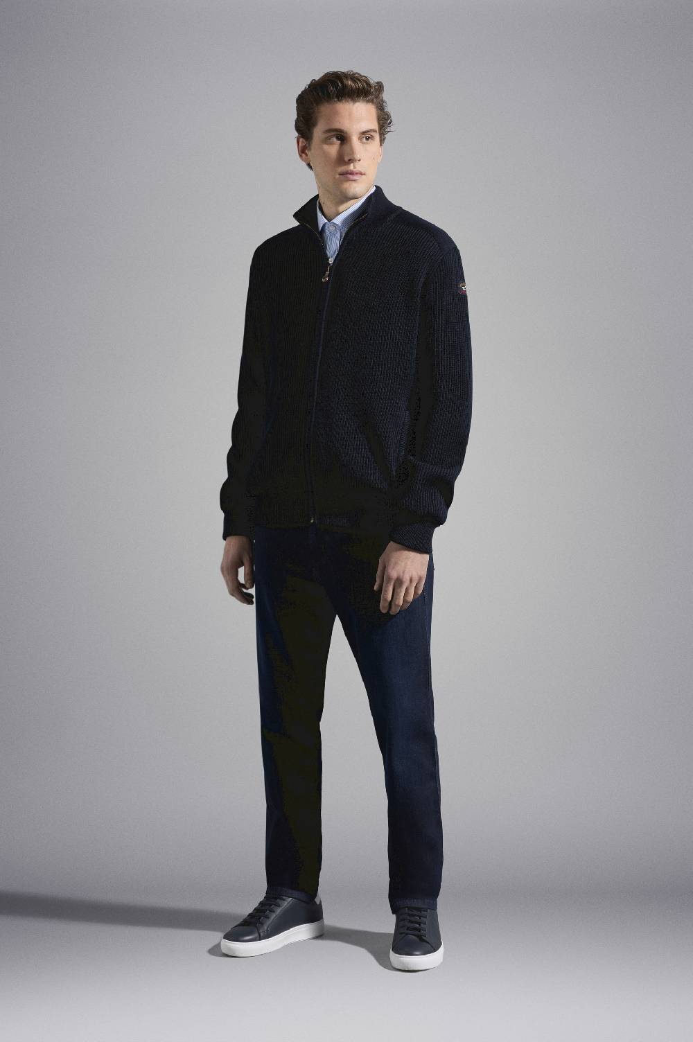 Paul & Shark Cardigan in lana con zip e badge iconico Paul & Shark Pezzi Unici
