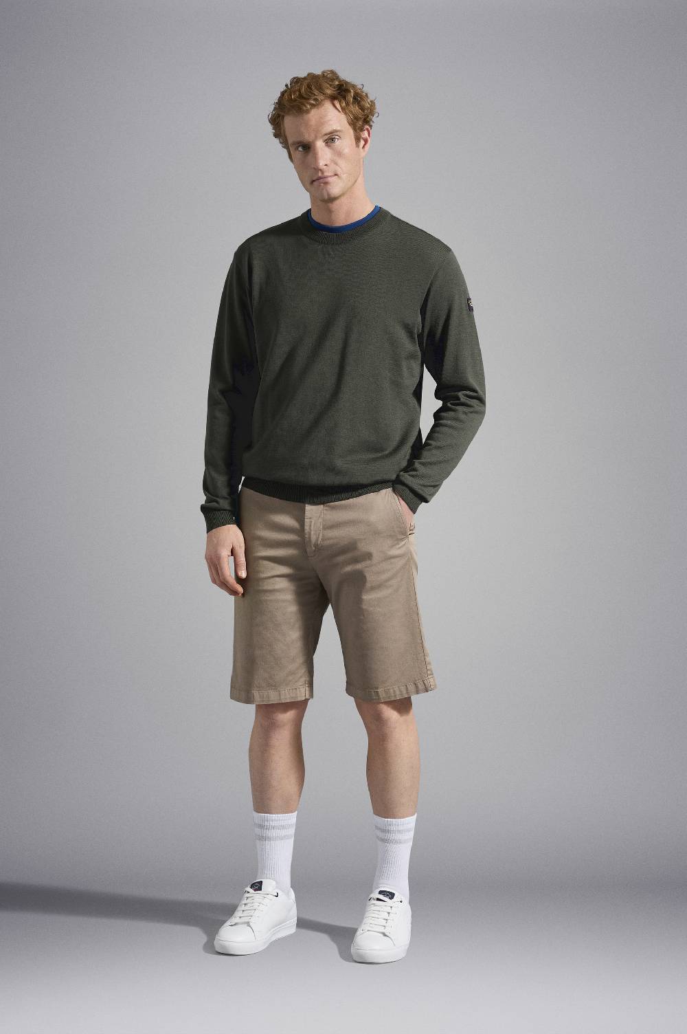 Paul & Shark Girocollo in lana Merino con badge iconico Paul & Shark Shopping Online