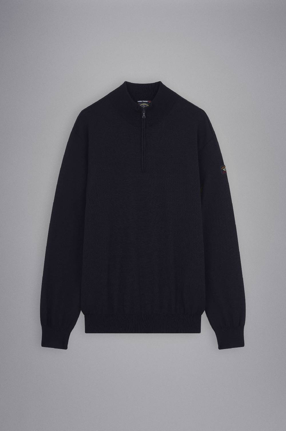 Paul & Shark Maglia con zip in lana Merino con badge iconico Paul & Shark Affare Del Giorno