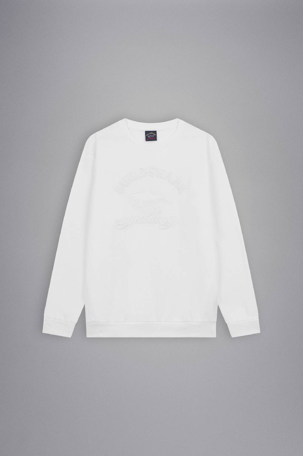 Paul & Shark Felpa in cotone con mega Logo ricamato Paul & Shark Sconto di tempo limitato