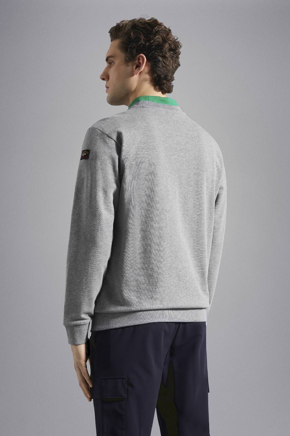 Paul & Shark Felpa in cotone con badge iconico Paul & Shark Flash Sale