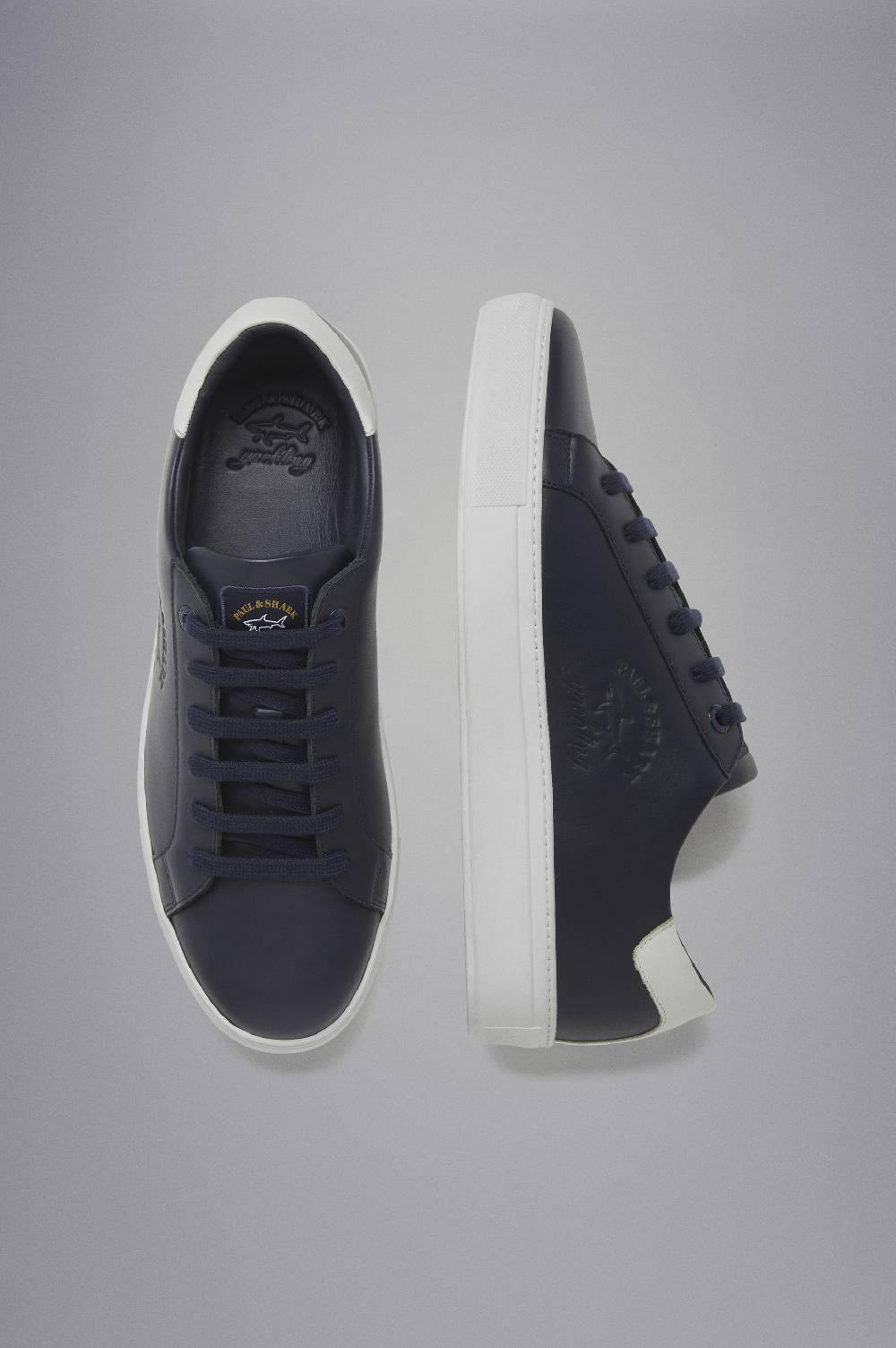 Paul & Shark Sneakers in pelle con Logo stampato Paul & Shark Comprane uno, ottenene uno gratis