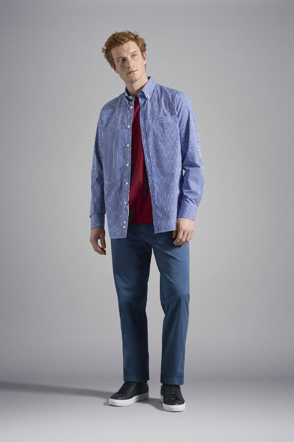Paul & Shark Camicia in Popeline di cotone Paul & Shark Fino al 50% di sconto