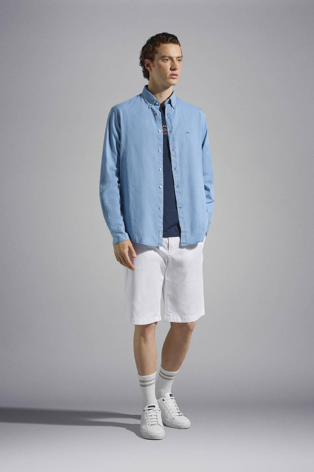 Paul & Shark Camicia in Denim di cotone Paul & Shark Fino al 60% di sconto