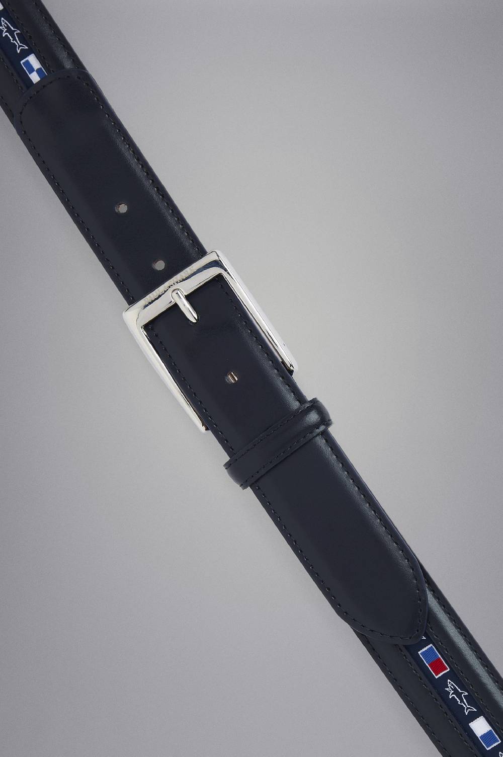 Paul & Shark Cintura in pelle con nastro bandiere Paul & Shark Fino al 55% di sconto