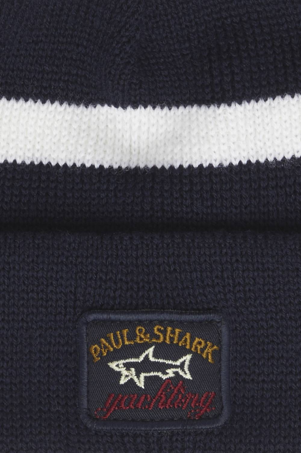 Paul & Shark Berretto in lana con badge iconico Paul & Shark Discount Store per i nuovi prodotti