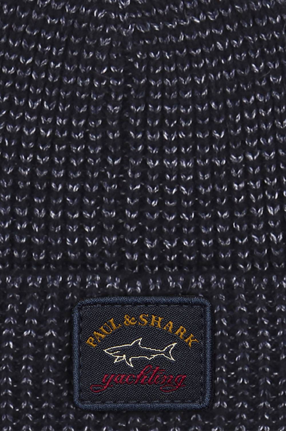 Paul & Shark Berretto in lana e alpaca con badge iconico Paul & Shark 50% di sconto con spedizione gratuita