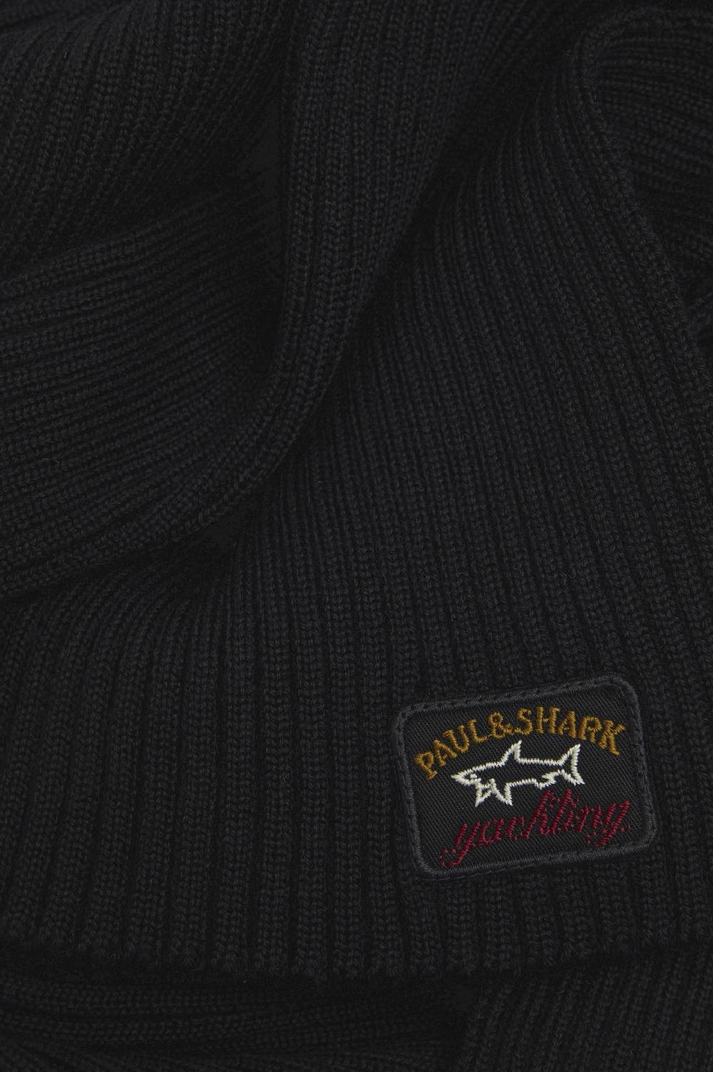 Paul & Shark Sciarpa in lana con badge iconico Paul & Shark Black Friday Prezzi