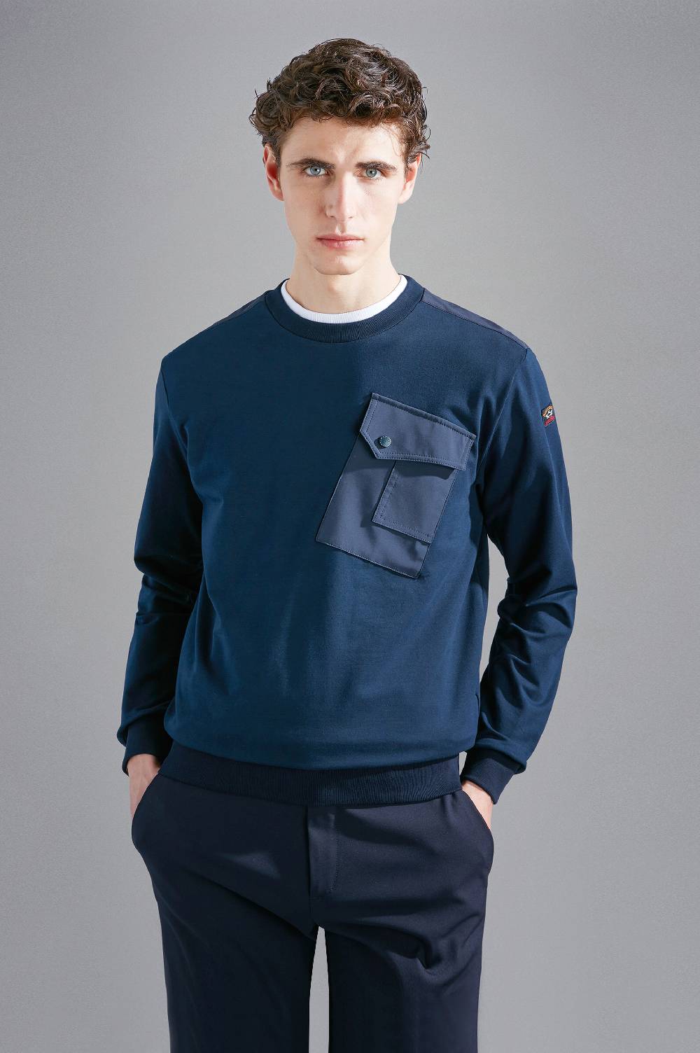 Paul & Shark Felpa in cotone Stretch con inserti in Typhoon® Paul & Shark Vendita