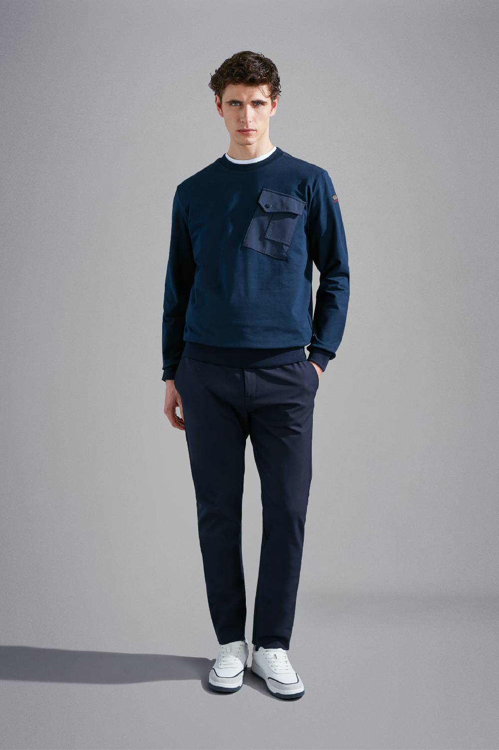 Paul & Shark Felpa in cotone Stretch con inserti in Typhoon® Paul & Shark Vendita