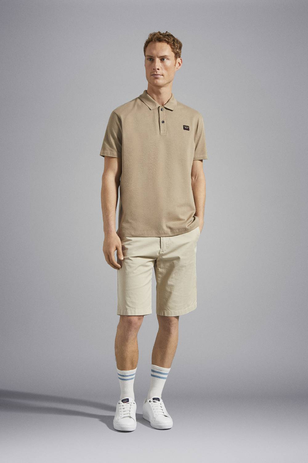 Paul & Shark Polo in cotone piqué con badge iconico Paul & Shark Negozi Online
