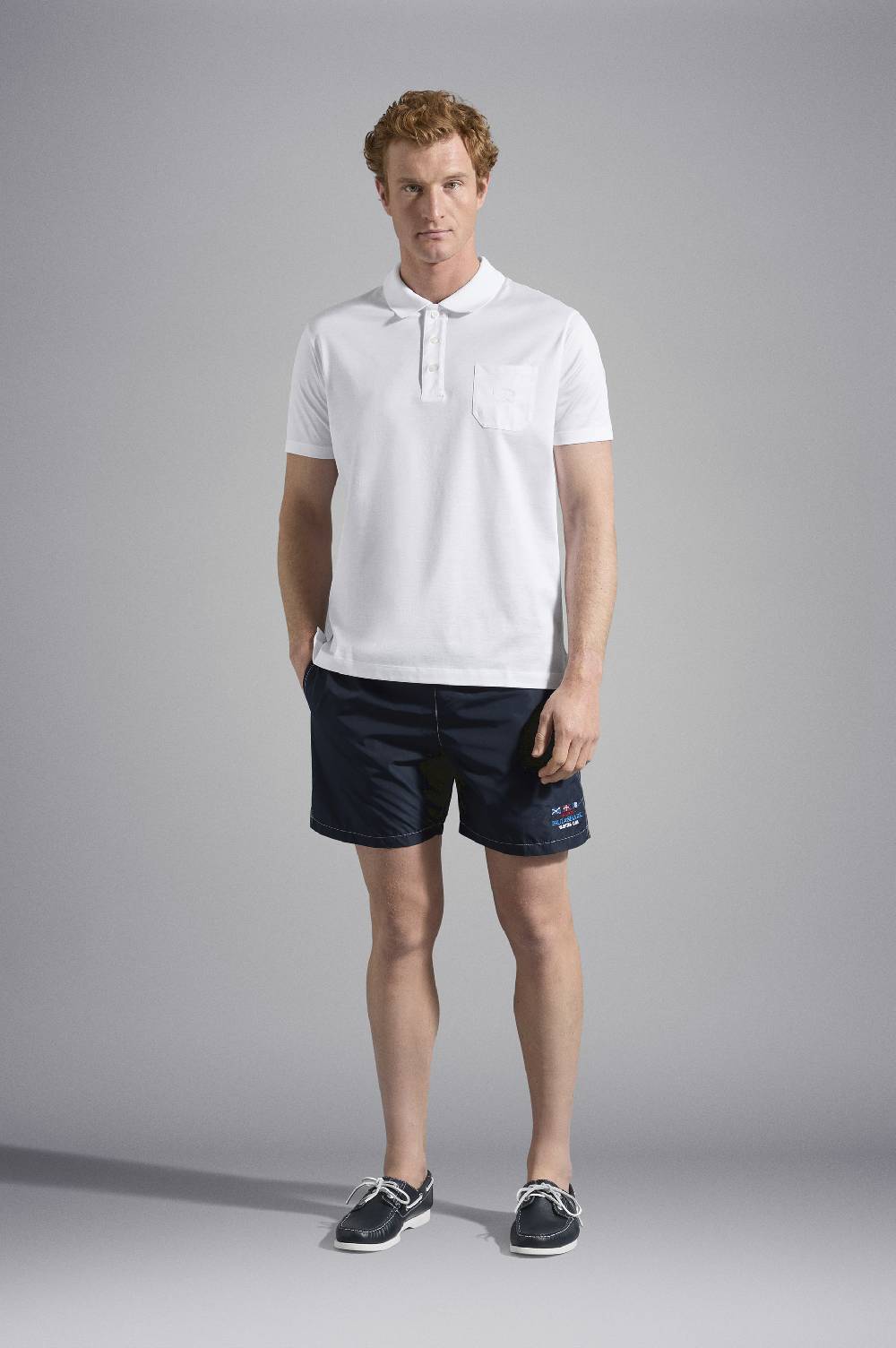 Paul & Shark Polo in jersey di cotone con Logo ricamato Paul & Shark Acquista Ora