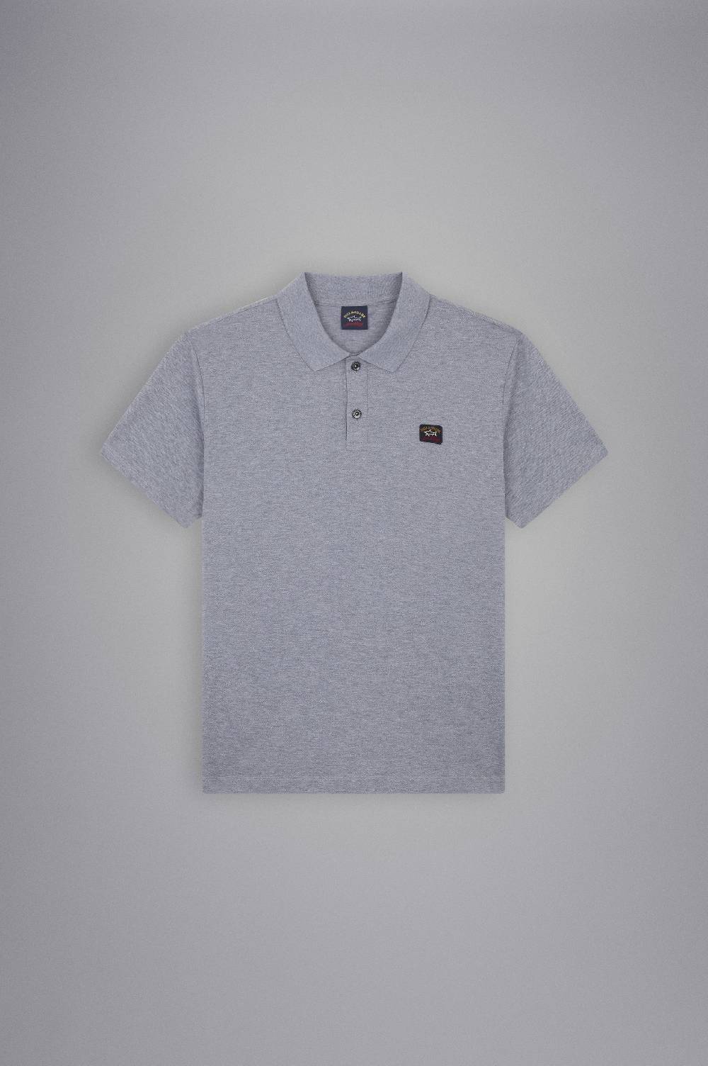 Paul & Shark Polo in cotone piqué con badge iconico Paul & Shark Consegna Veloce