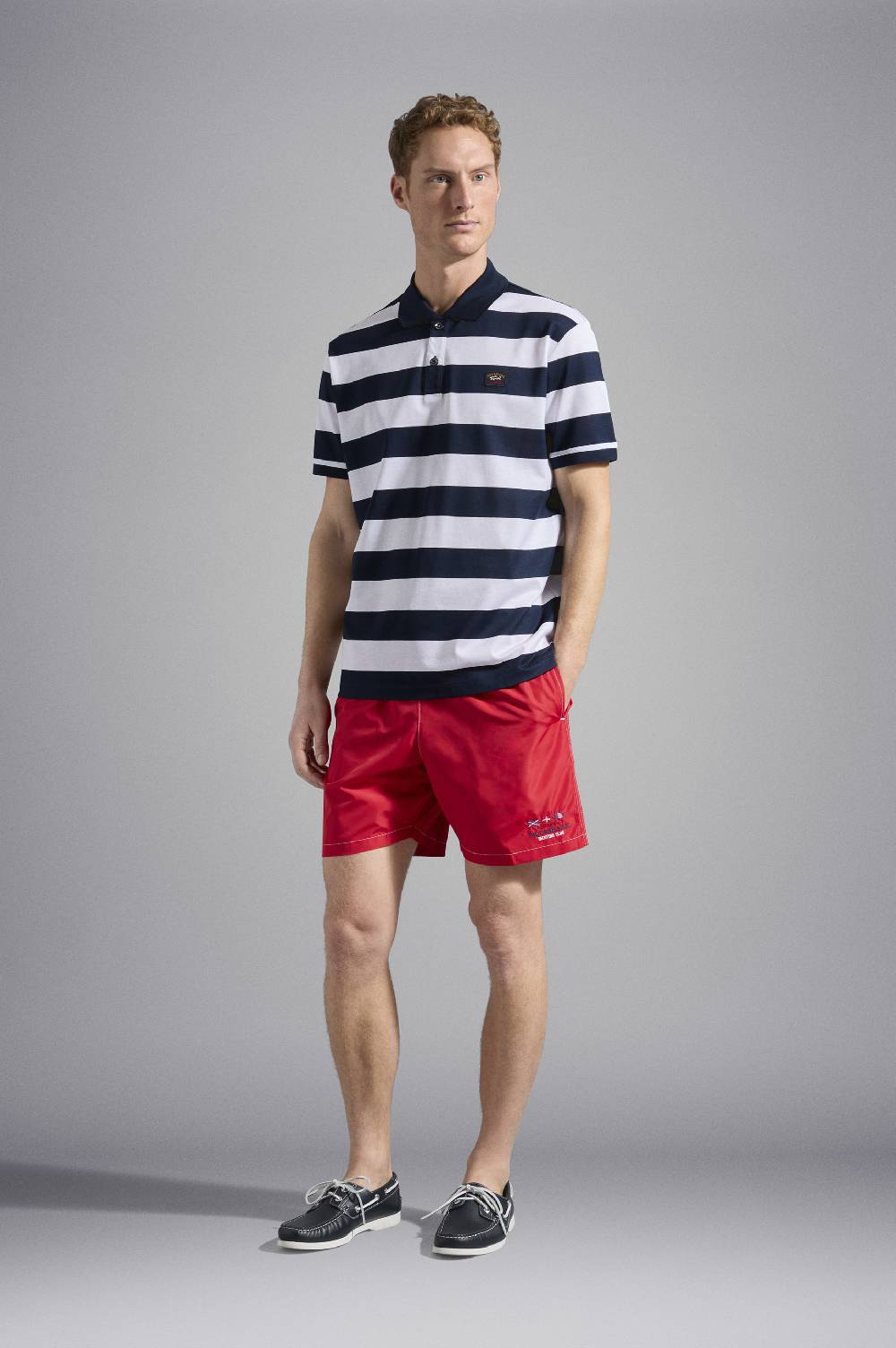 Paul & Shark Polo in cotone piqué con badge iconico Paul & Shark Shopping Online