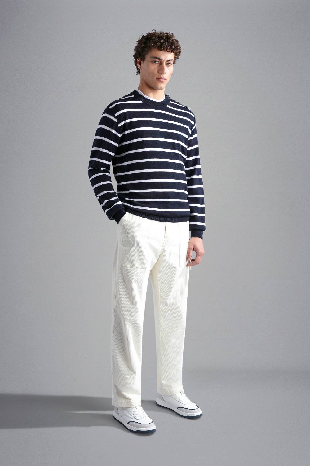 Paul & Shark Maglia in Summer Wool con motivo a righe Paul & Shark Offerte