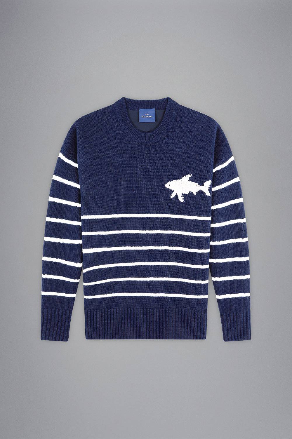 Paul & Shark Maglia in Re-Wool con intarsio Shark Paul & Shark Hotsell