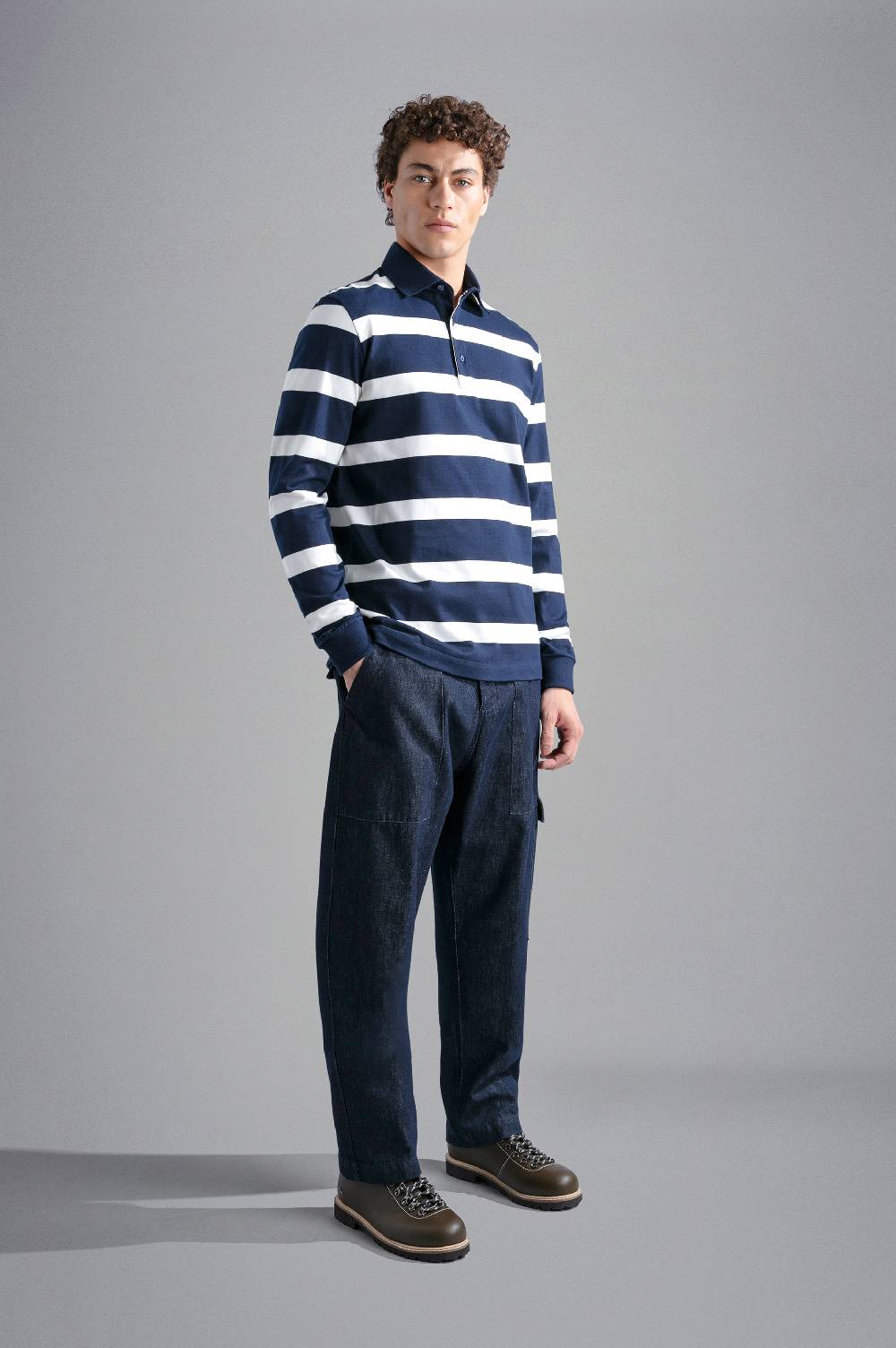 Paul & Shark Polo in cotone con motivo a righe Paul & Shark Saldi Di Fabbrica