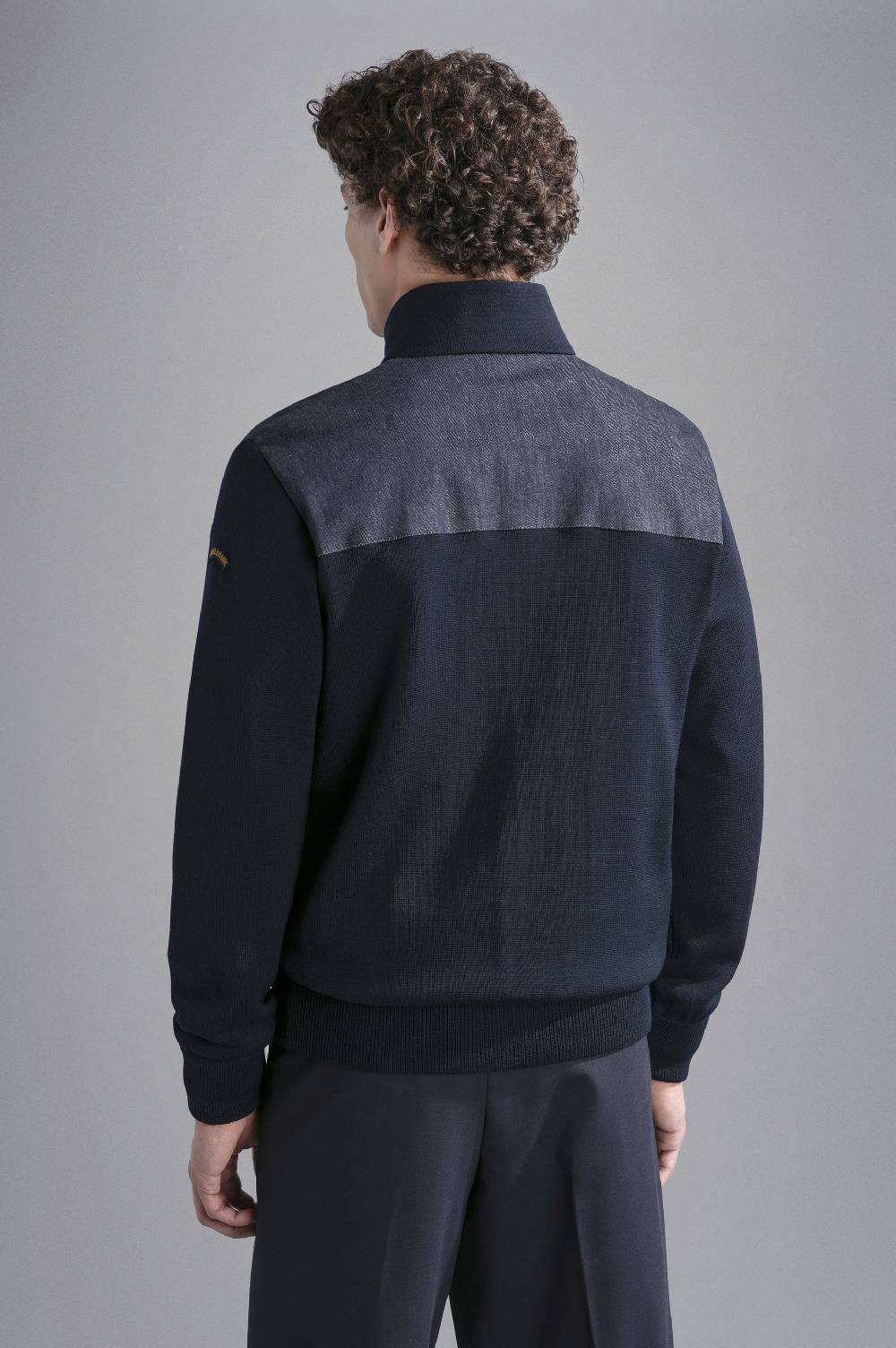 Paul & Shark Maglia in lana con inserti in denim Paul & Shark I Più Venduti