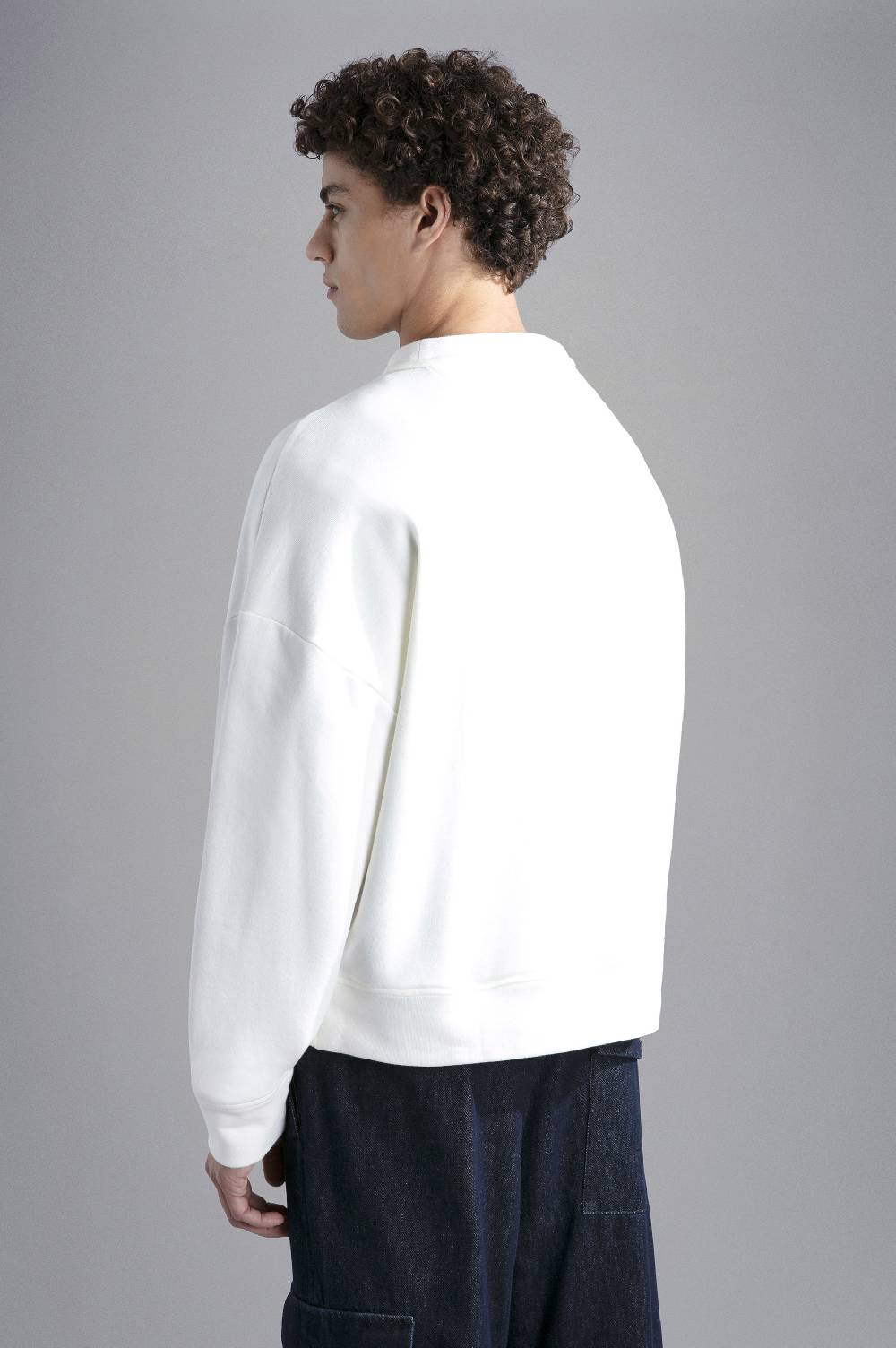 Paul & Shark Felpa in cotone Winter Fleece con stampa Paul & Shark Comprare a buon mercato