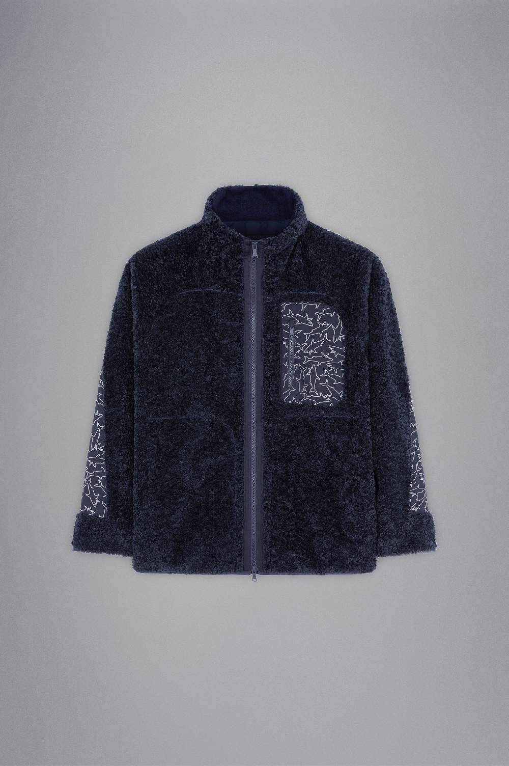 Paul & Shark Pile con inserto a contrasto Shark pattern Paul & Shark Offerta Anniversario