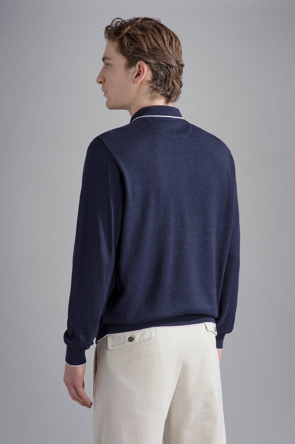 Paul & Shark Polo in Summer Wool con profili a contrasto Paul & Shark Nuovi prodotti