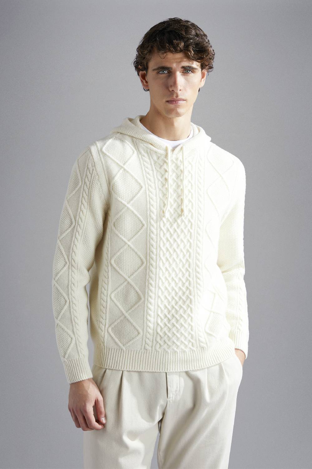 Paul & Shark Maglia con cappuccio in Re-Wool Paul & Shark Solo un giorno rimasto