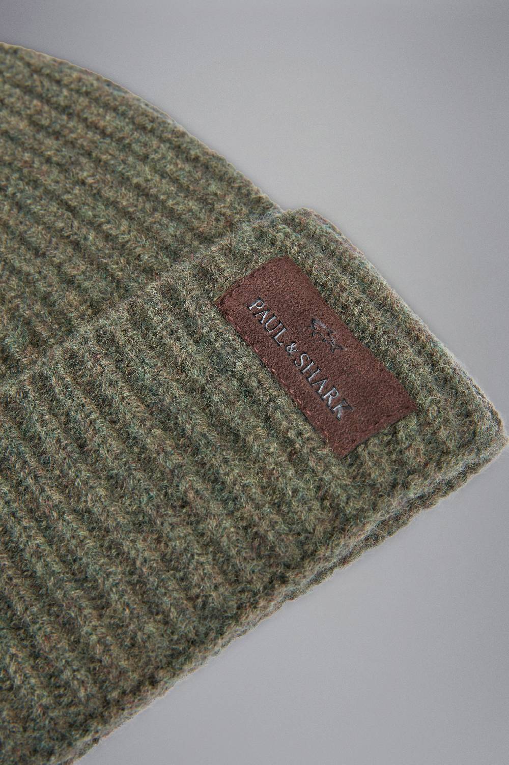 Paul & Shark Berretto Re-Wool con stemma in pelle Paul & Shark Trasporto libero internazionale