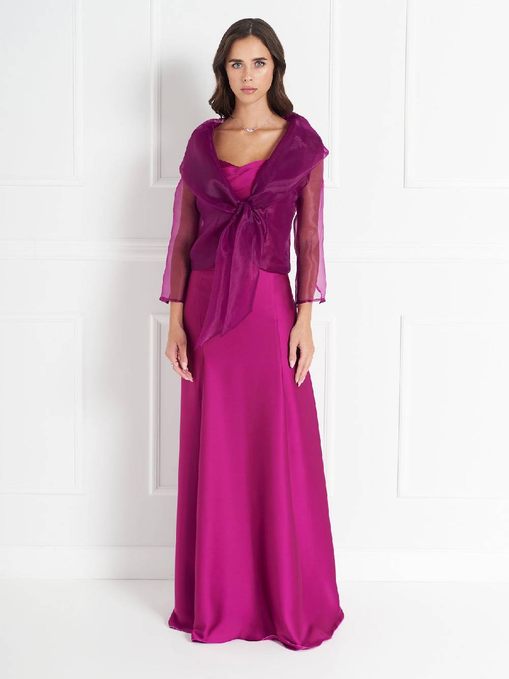 Rinascimento Coprispalle atelier in Organza Lampone Promozione Limitata