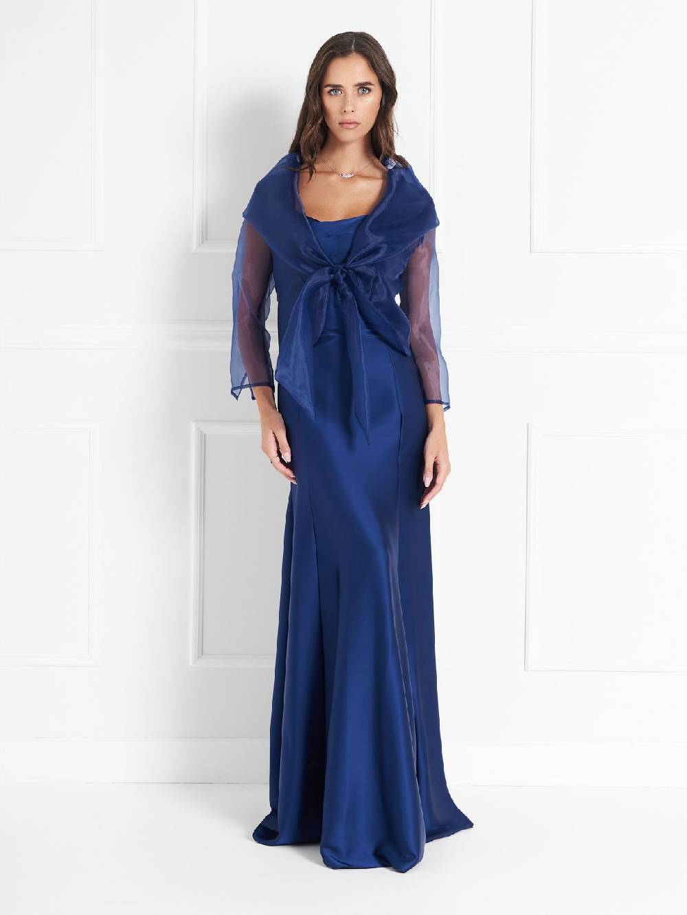 Rinascimento Coprispalle atelier in Organza Blu Convenienza