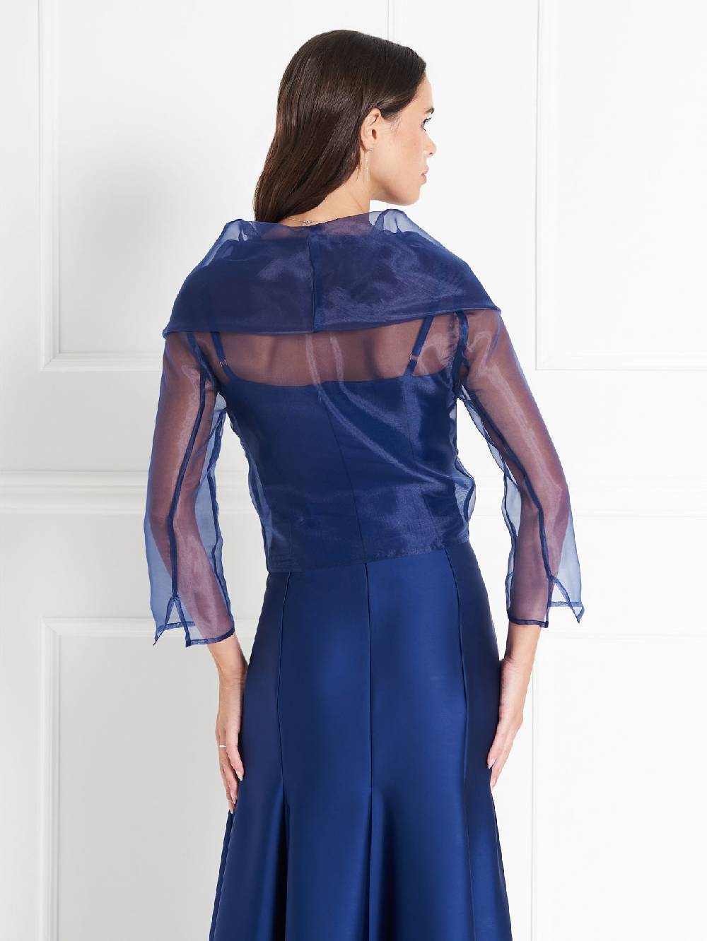Rinascimento Coprispalle atelier in Organza Blu Convenienza