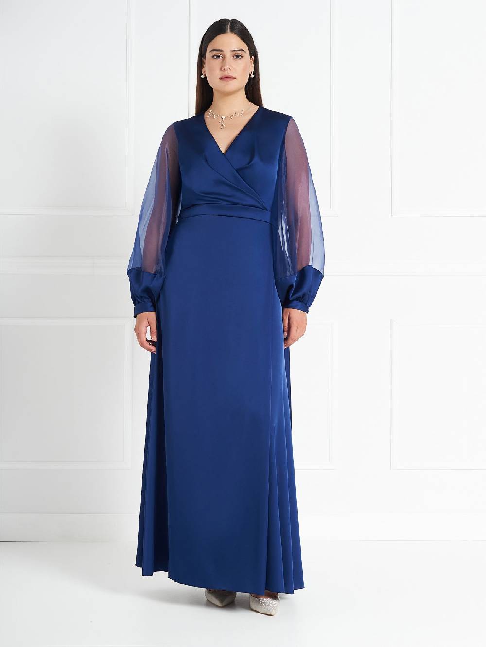 Rinascimento Abito Curvy atelier Blu Presa