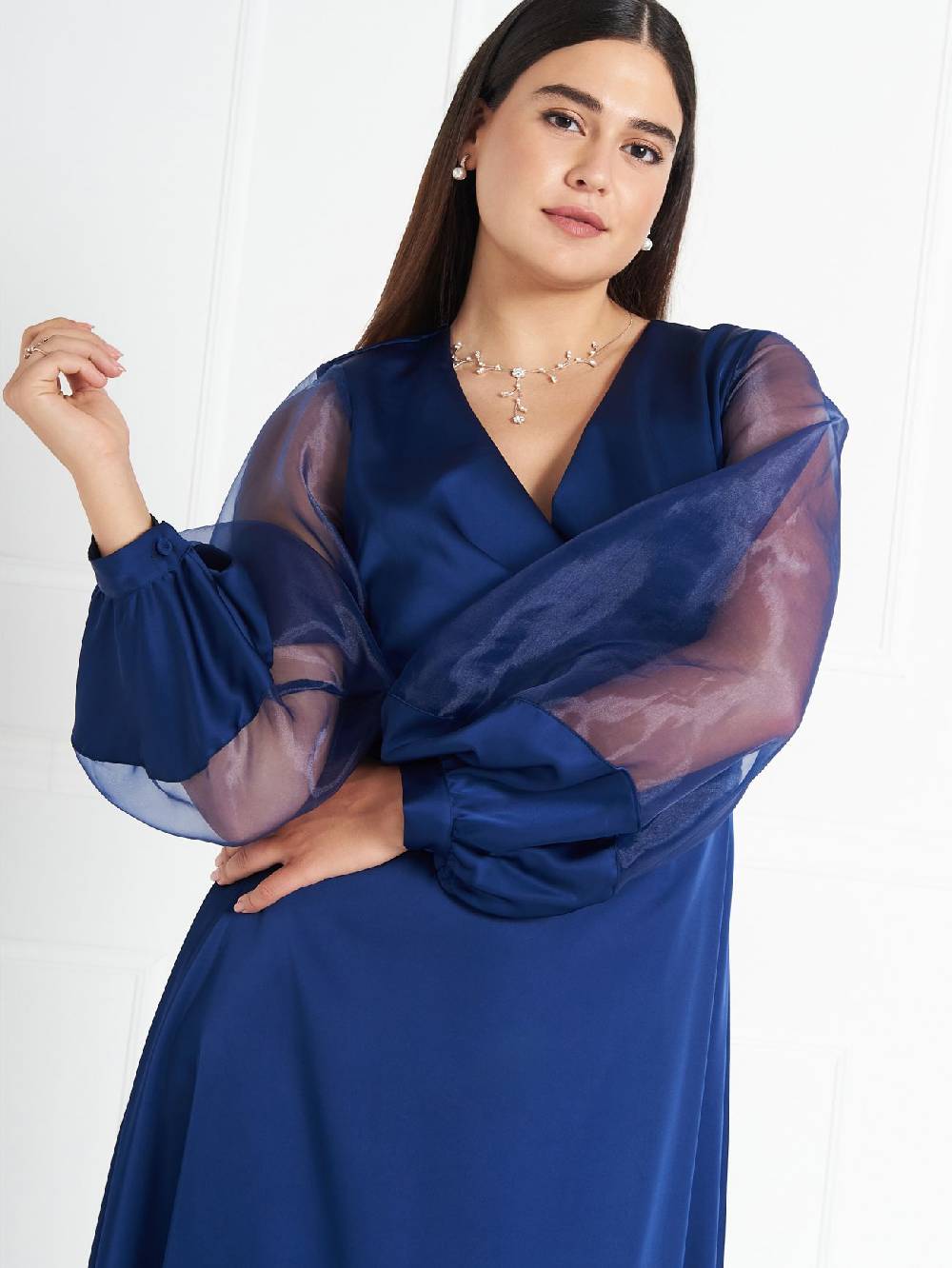 Rinascimento Abito Curvy atelier Blu Presa