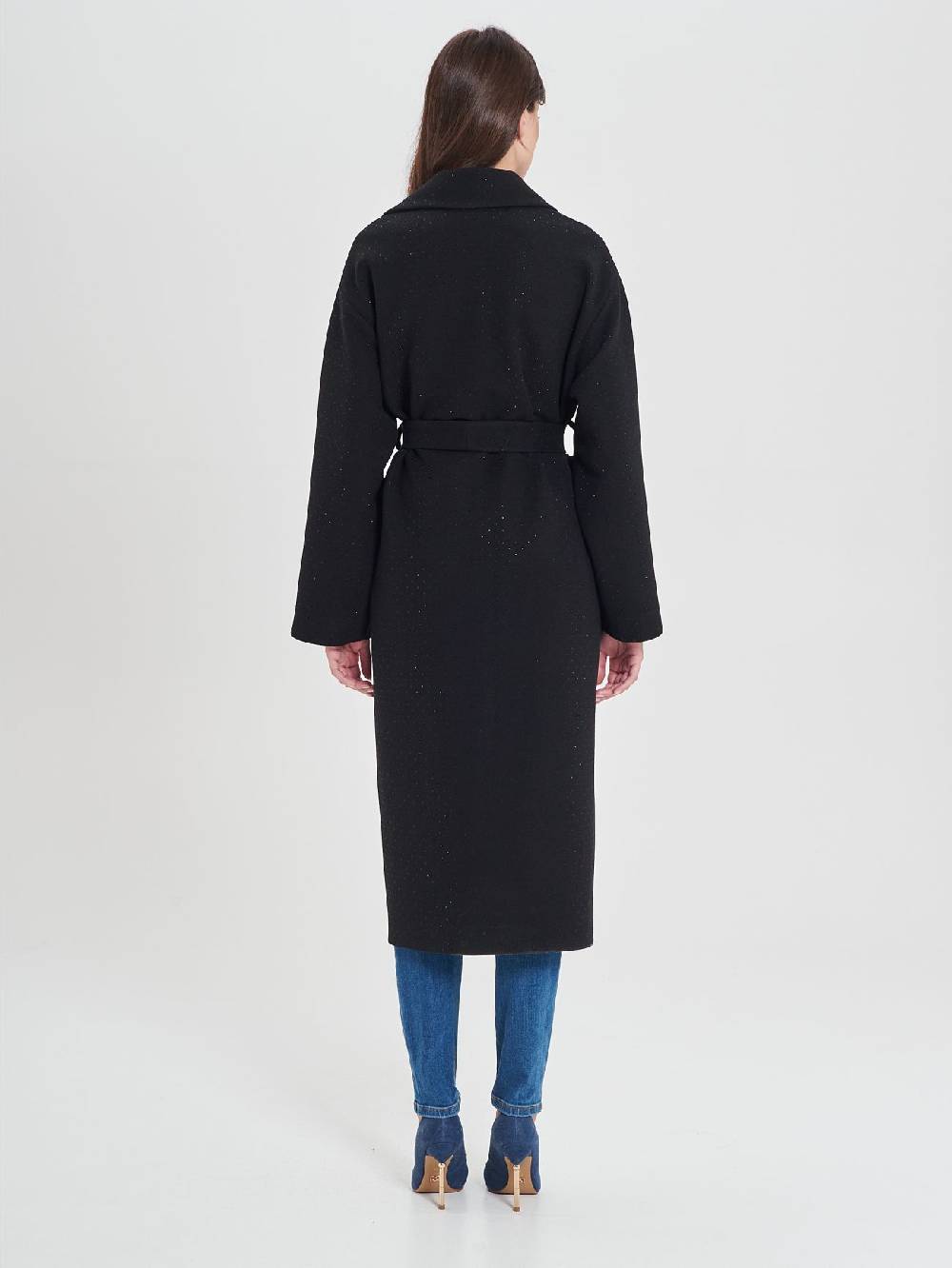 Rinascimento Cappotto Vestaglia Nero Duty-free