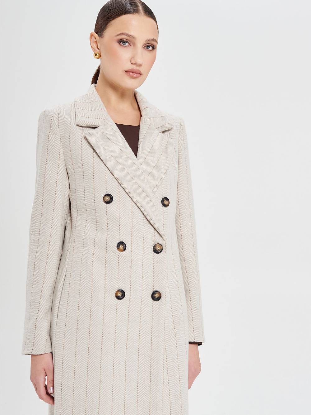 Rinascimento Cappotto Beige Spinato Offerte