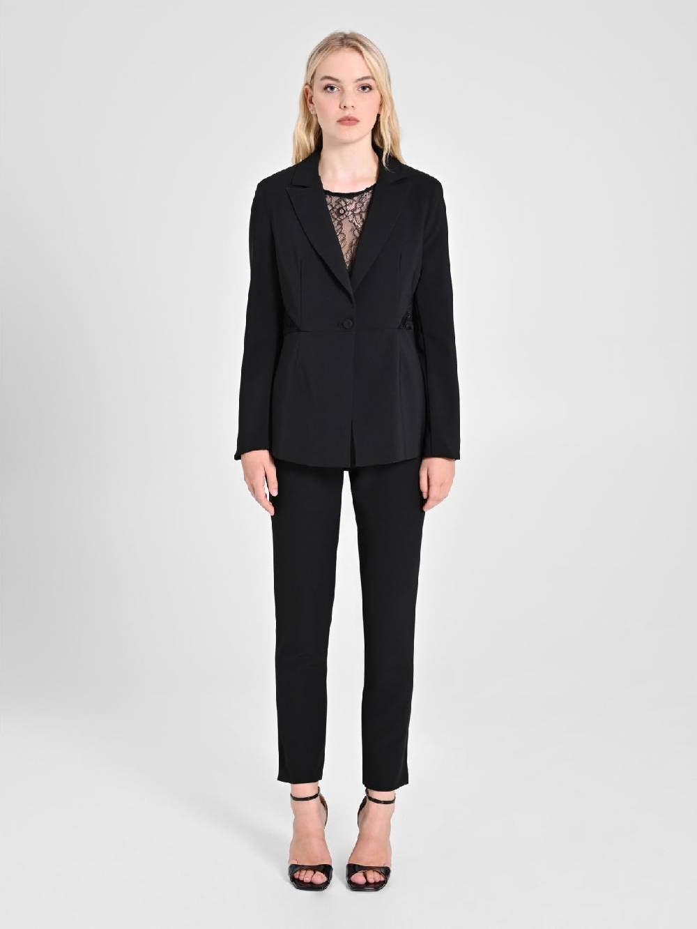 Rinascimento Giacca con inserto Pizzo & Velluto Negozio