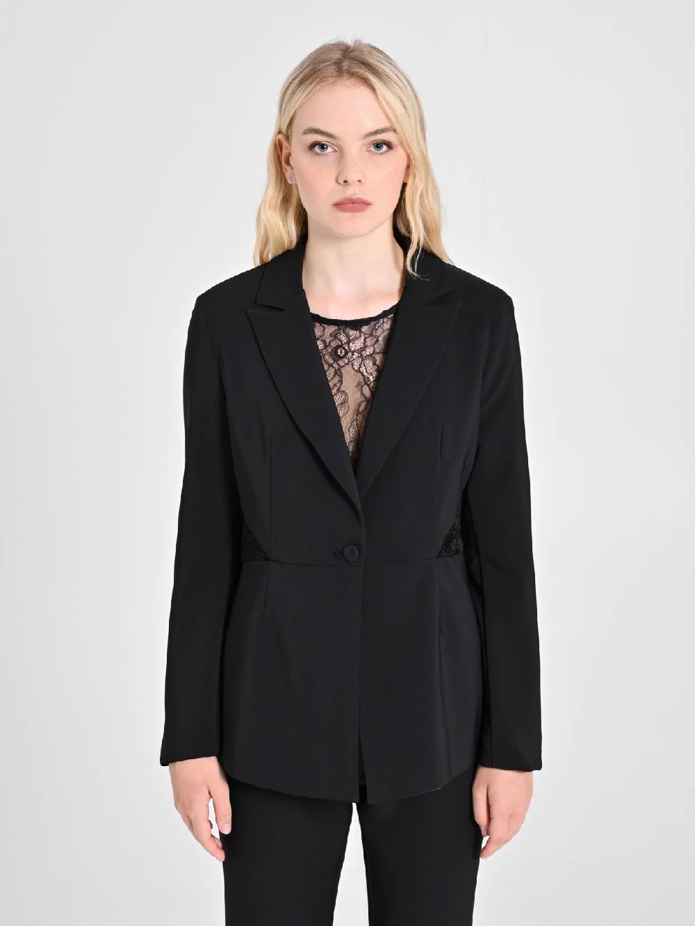 Rinascimento Giacca con inserto Pizzo & Velluto Negozio