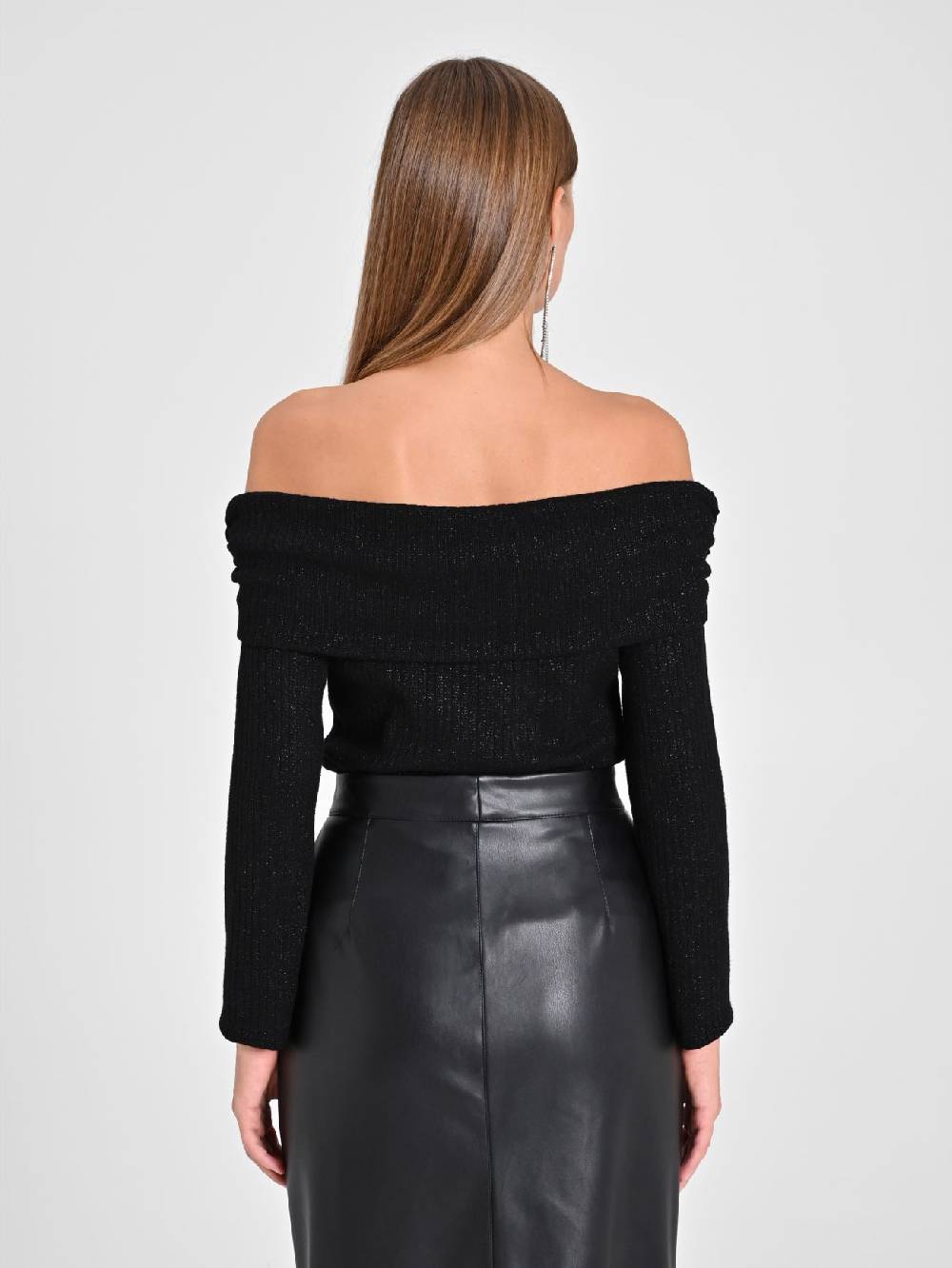 Rinascimento Maglia Lurex Nera Nuova