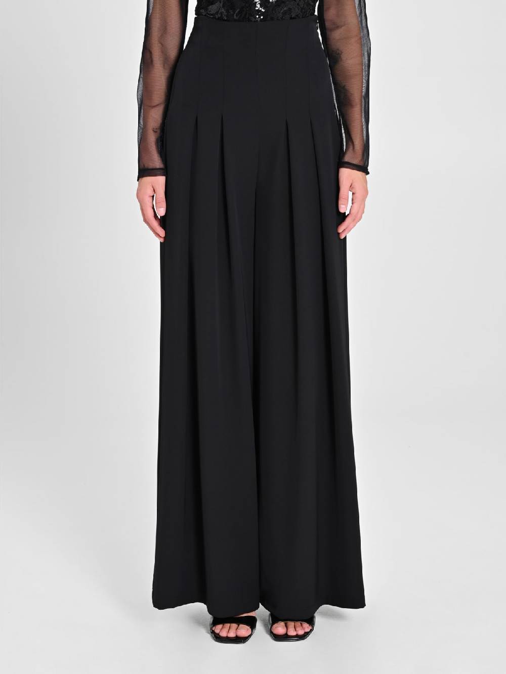 Rinascimento Pantaloni Neri Ampi Moda