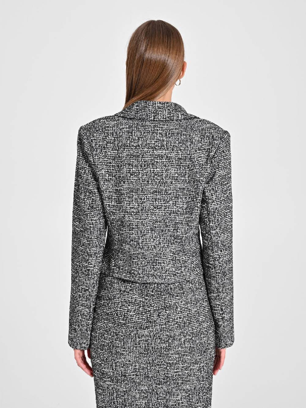 Rinascimento Giacca Tweed Lurex Italia