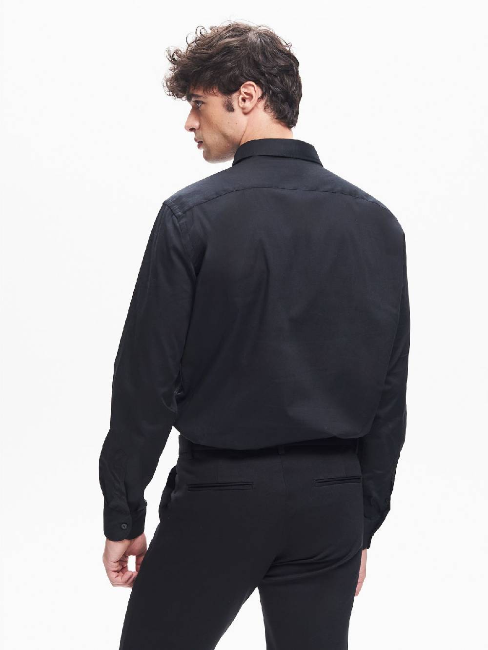 Rinascimento Camicia Popeline Uomo Collo alla Francese QB24 Sottocosto