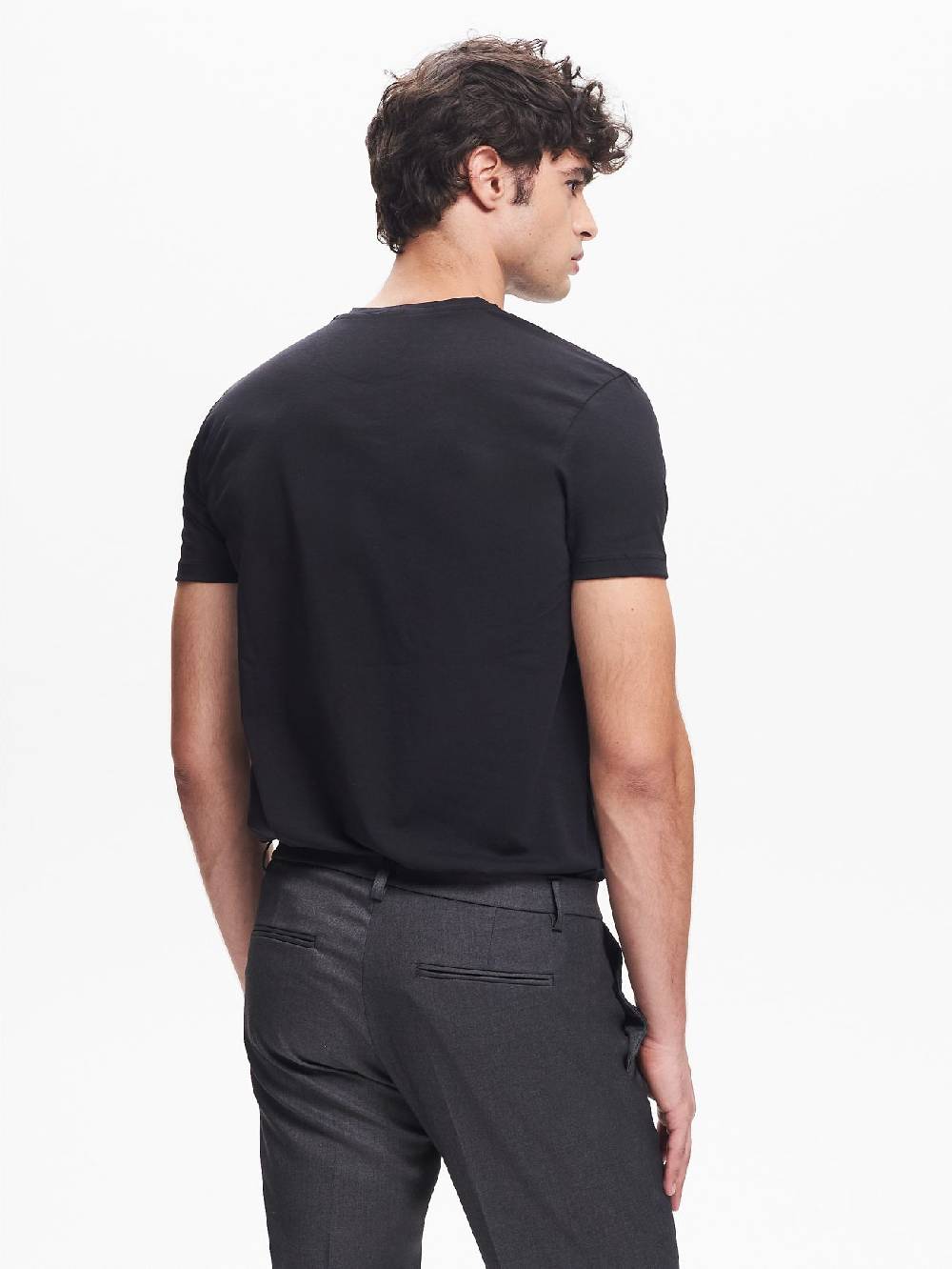 Rinascimento T-shirt Girocollo Uomo Nero QB24 Economico