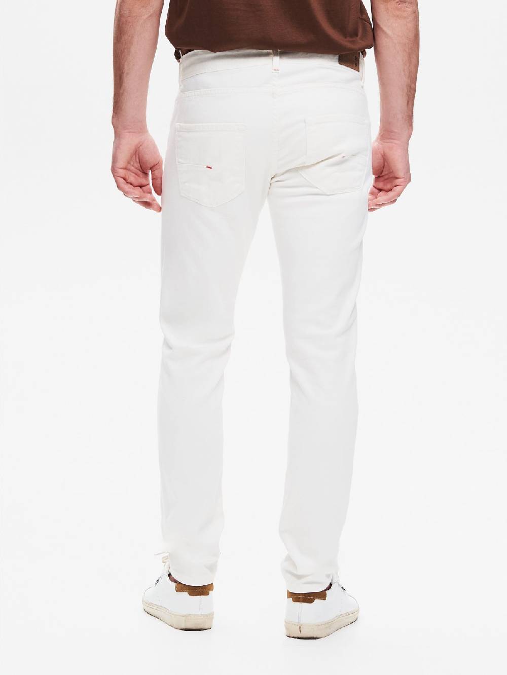 Rinascimento Jeans Slim-Fit Uomo Bull Bianco QB24 In Vendita